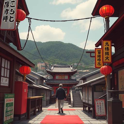 映画のワンシーンを吹き替える学生たちの写真